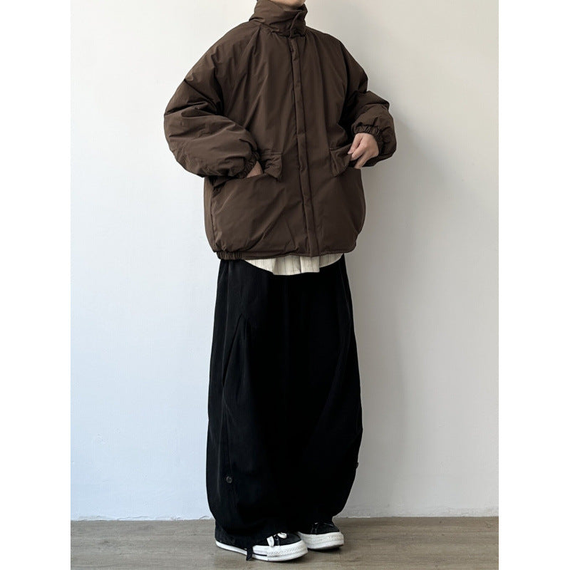 Herren Modische Wattierte Jacke Drune