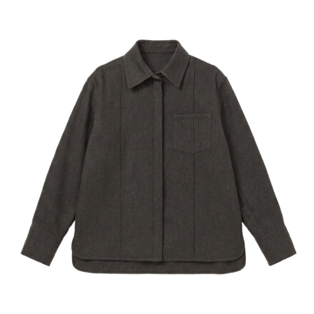 Damen Modische Overshirt Drune