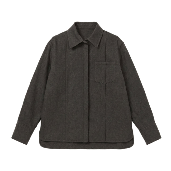 Damen Modische Overshirt Drune