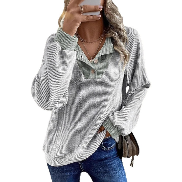 Damen lässiger Strickpullover Drune