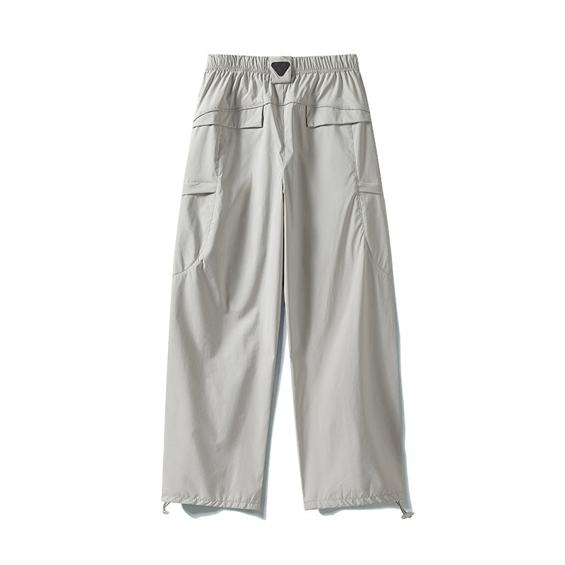 Herren Tech-Cargo-Hose aus wind- und wasserabweisendem Nylon mit elastischem Bund & Multifunktionstaschen Drune