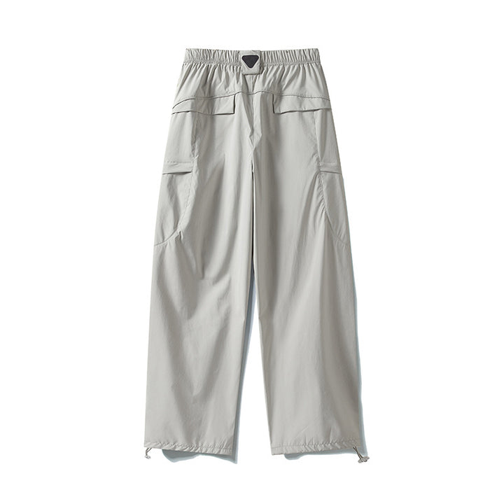Herren Tech-Cargo-Hose aus wind- und wasserabweisendem Nylon mit elastischem Bund & Multifunktionstaschen Drune