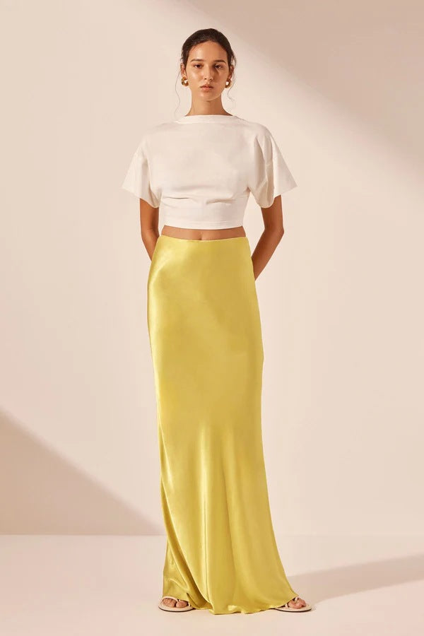 Damen Satinähnliches Abendkleid Drune
