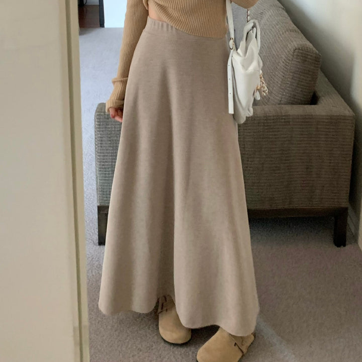 Damen Eleganter Maxirock mit fließendem Schnitt Drune