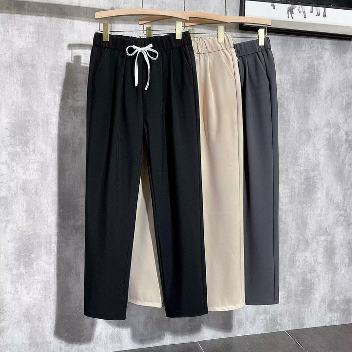 Damen Bequeme Jogginghose mit verstellbarem Bund Drune