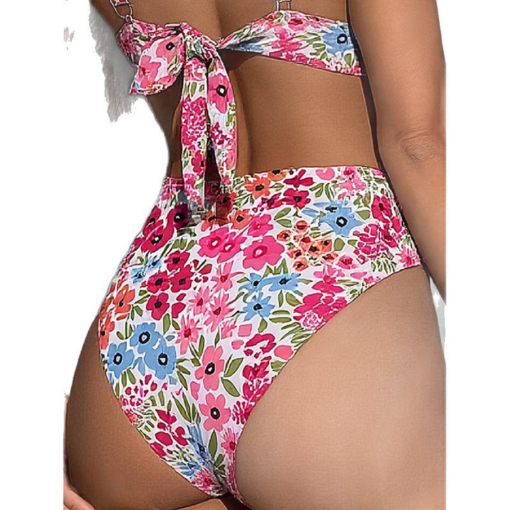 Damen Blumenmuster Badeanzug Drune