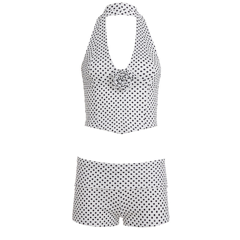 Damen Badeanzug-Set mit floralem Design und funktionalen Trägern Drune
