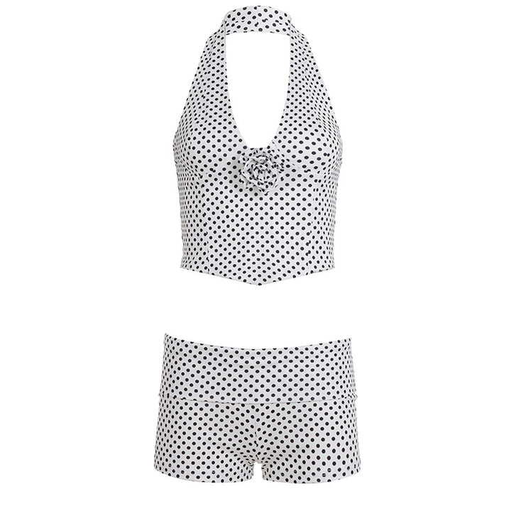 Damen Badeanzug-Set mit floralem Design und funktionalen Trägern Drune