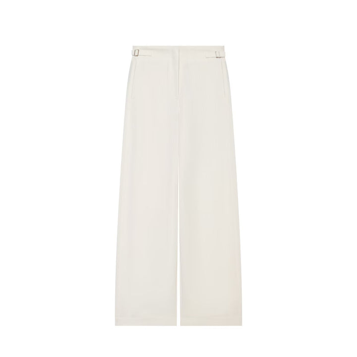 Damen Weite High Waist Culotte‑Hose mit klarer Frontnaht und seitlichen Taillenriegeln Drune