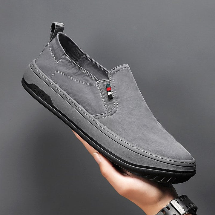 Herren Minimalistischer Slip-On City-Sneaker aus Mikrofaser mit stoßdämpfender Komfortsohle Drune