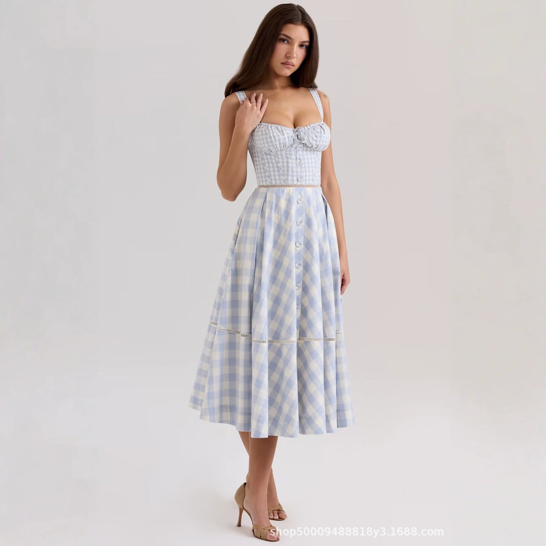 Damen Sommerliches Viskosekleid mit raffinierten Rüschendetails Drune