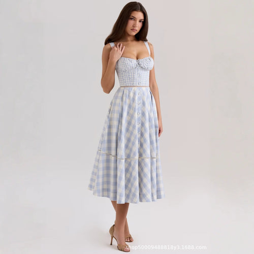 Damen Sommerliches Viskosekleid mit raffinierten Rüschendetails Drune