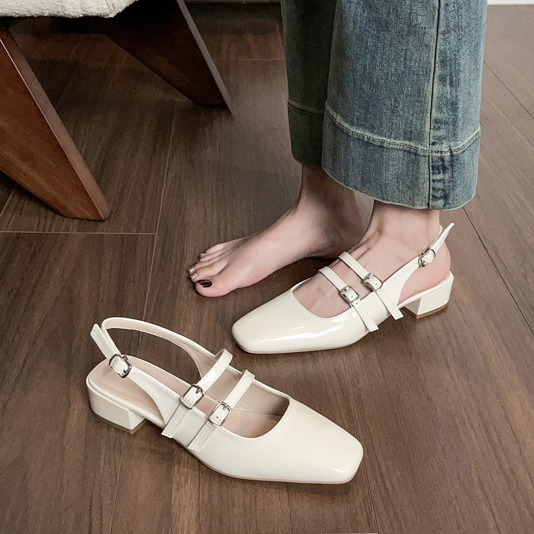 Damen Slingback Pumps mit doppeltem Riemchen und elegantem Design Drune