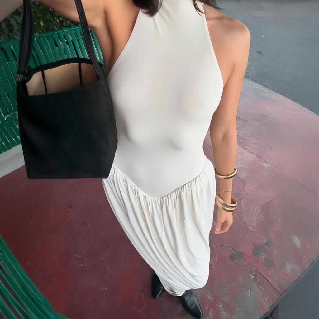 Damen Elegantes und fließendes Abendkleid Drune