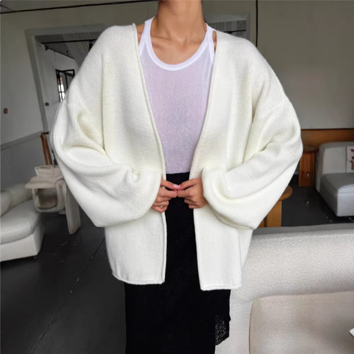 Damen Gemütlicher Oversized Strickcardigan Drune