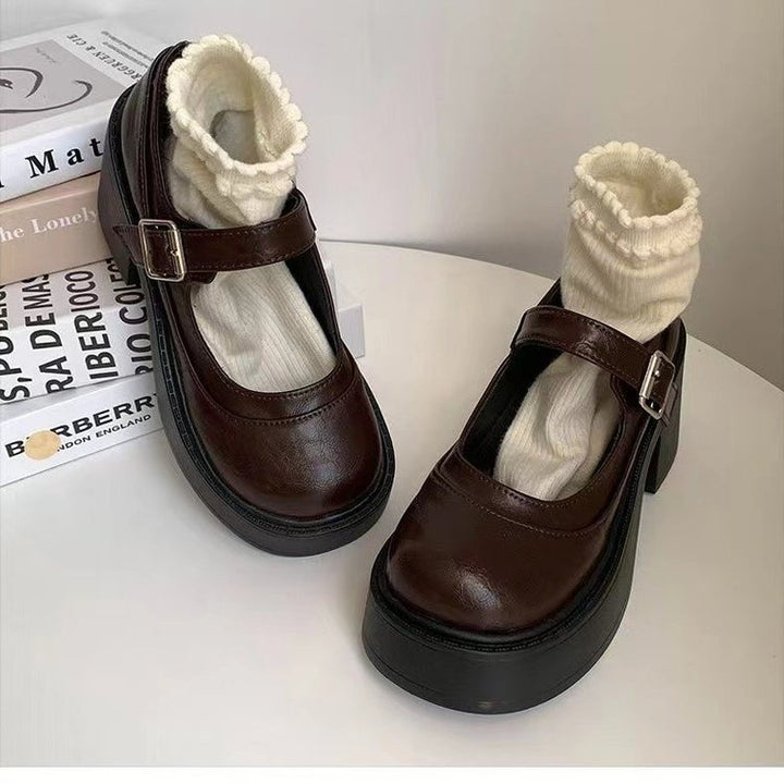 Damen Mary Jane Pumps mit modernem Design und hochwertiger Schnalle Drune