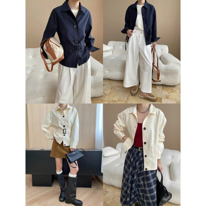 Damen lässige Utility-Jacke Drune