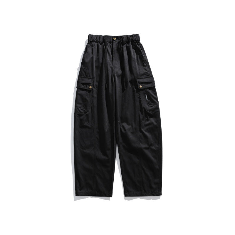 Herren Cargo-Hose mit elastischem Bund, Tunnelzug und multiplen Utility-Taschen Drune
