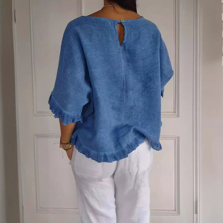 Damen Casual Oversize Shirt Drune