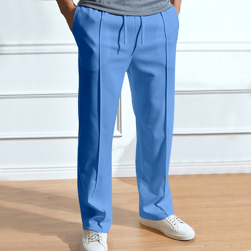 Herren Elegante Freizeithose mit bequemen Seitenstreifen und Gummizug Drune