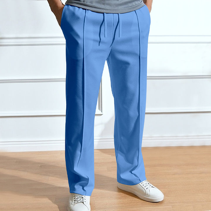 Herren Elegante Freizeithose mit bequemen Seitenstreifen und Gummizug Drune