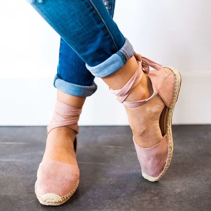 Damen Espadrilles mit verstellbarem Knöchelriemen und komfortabler Espandrillesohle Drune