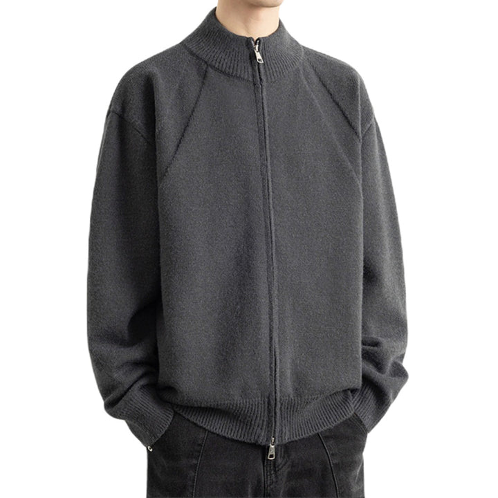 Herren Stilvolle Strickjacke mit Reißverschluss Drune
