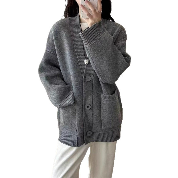 Damen gemütlicher Strickcardigan Drune