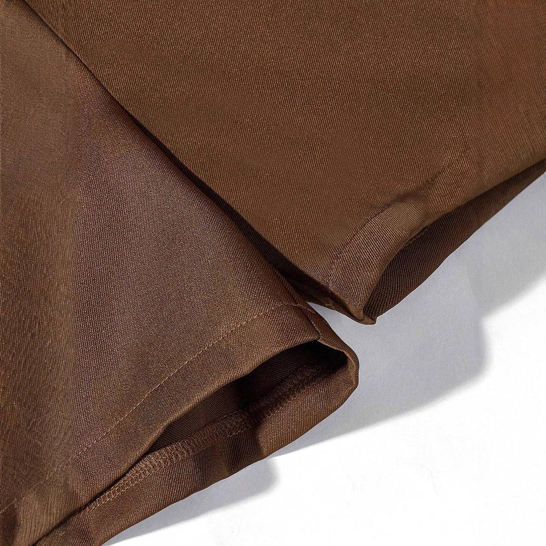 Damen Bleistiftshorts mit Gürtel und eleganten Falten Drune