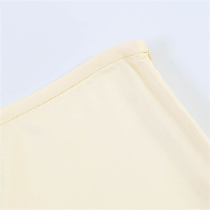 Damen elegante Palazzo-Hose mit zartem Spitzenbesatz Drune