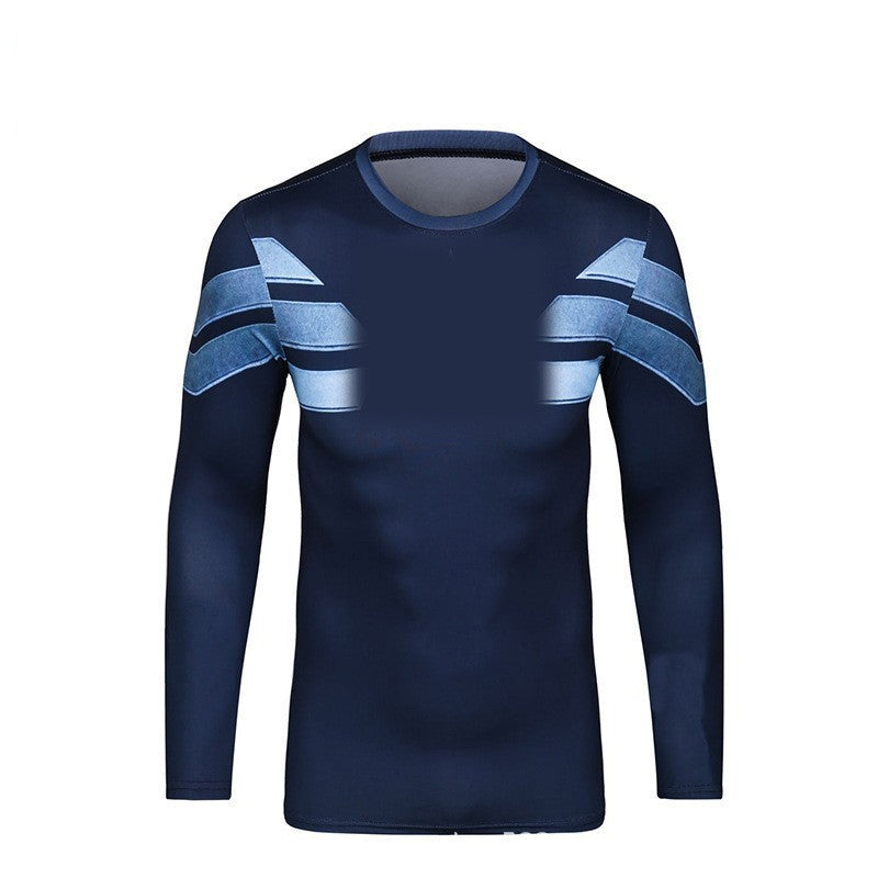 Herren Sportliches Langarm-T-Shirt mit innovativem Design Drune