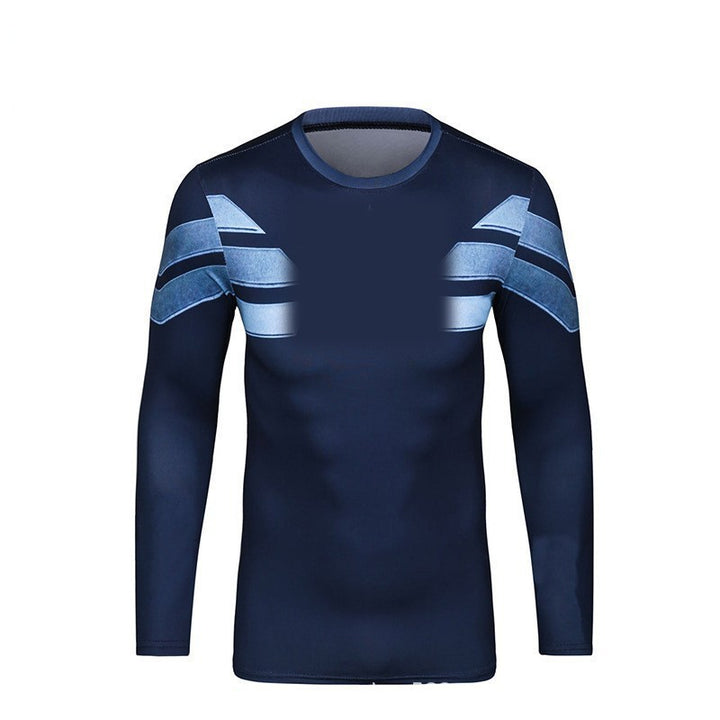 Herren Sportliches Langarm-T-Shirt mit innovativem Design Drune