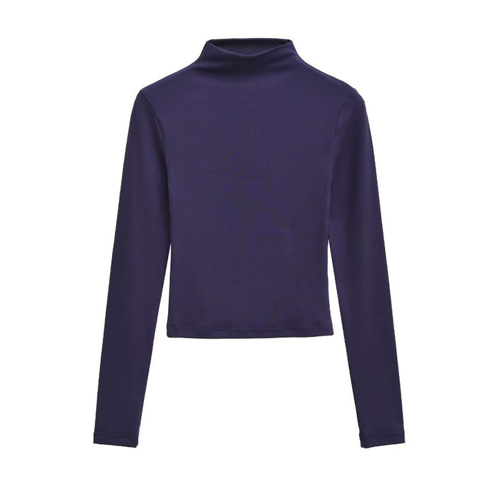 Damen Langarm-Rollkragenpullover Drune