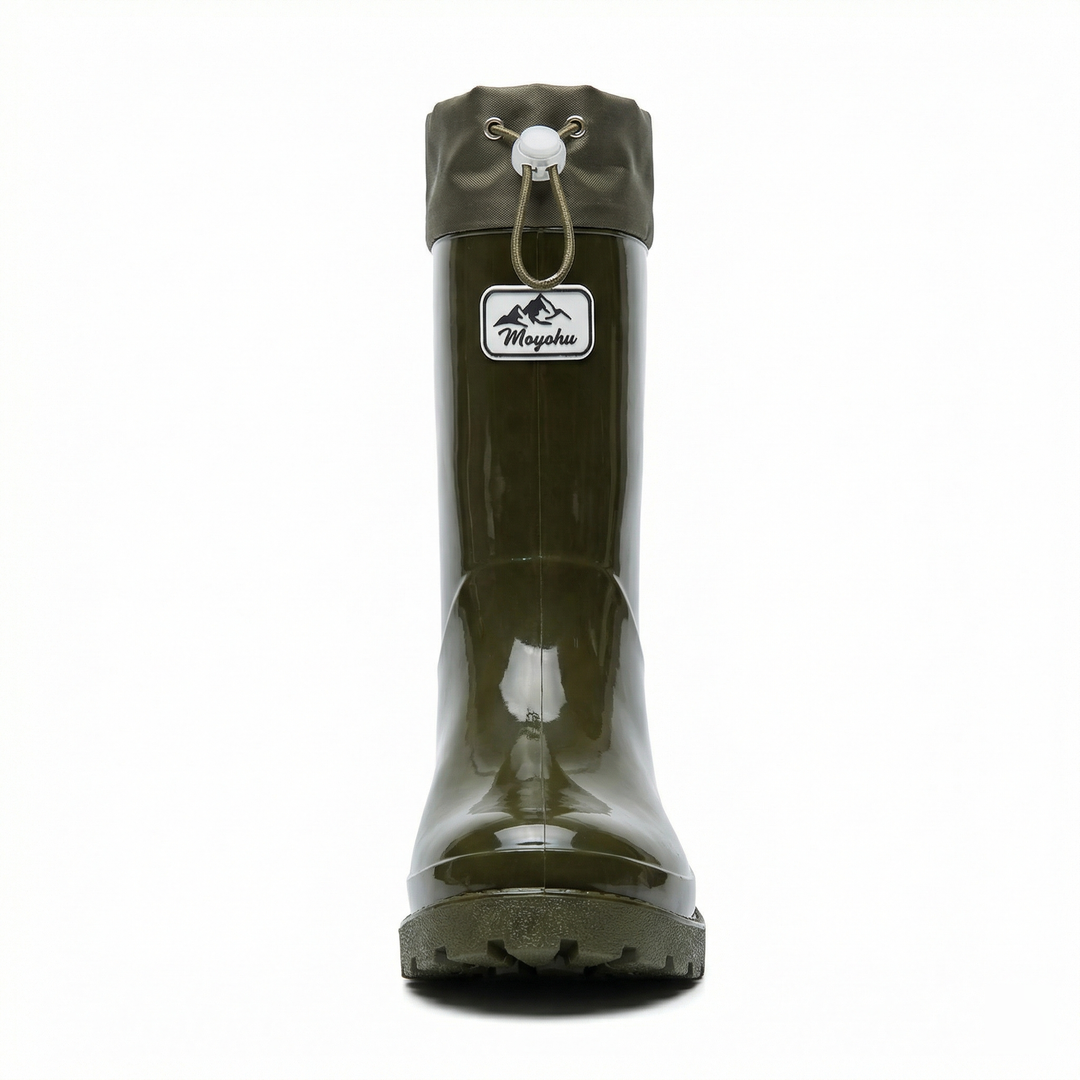 Damen Hochwertige und Stylische Gummistiefel mit Verstellbarem Schnürsystem Drune