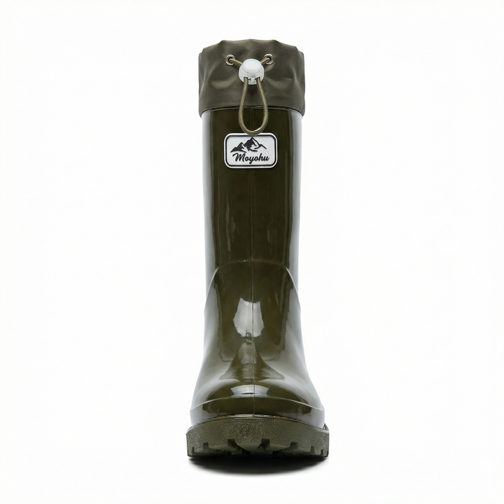 Damen Hochwertige und Stylische Gummistiefel mit Verstellbarem Schnürsystem Drune