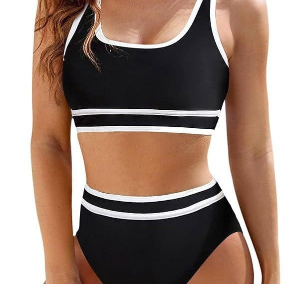 Damen Hochtailliertes Sport-Bikini-Set Drune