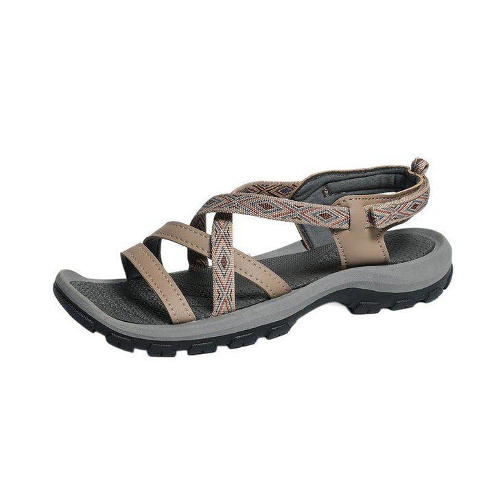Damen Outdoor‑Trekkingsandale mit gepolstertem Fußbett und rutschfester Sohle Drune