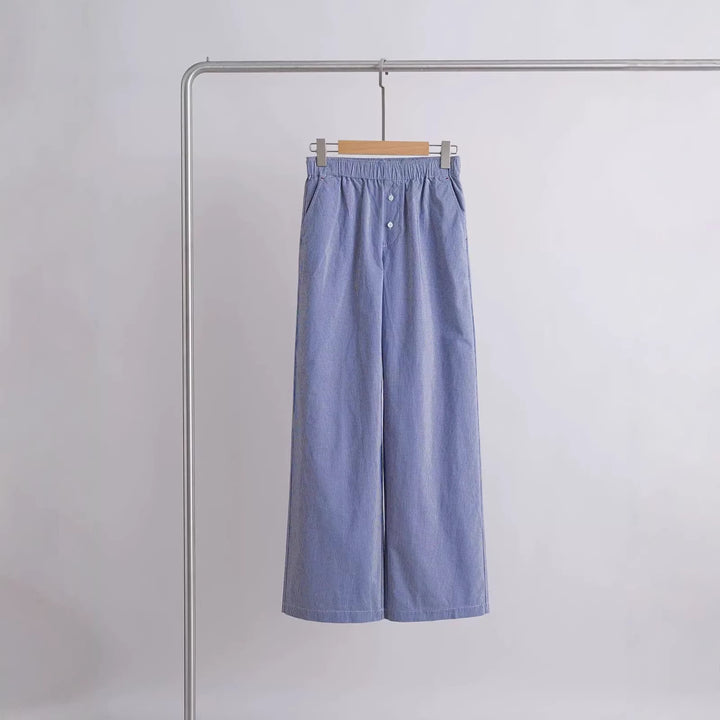 Damen Weit geschnittene Baumwollhose Drune