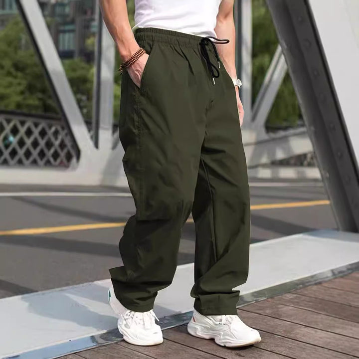 Herren lässige Cargohose mit elastischem Bund Drune