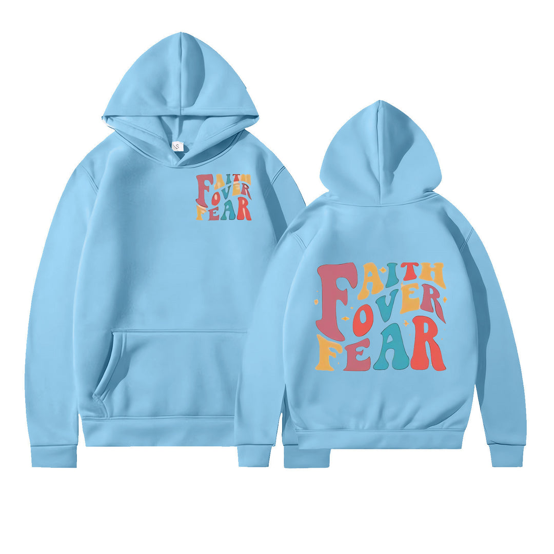 Damen Kapuzenpullover mit motivierenden Grafikdetails Drune