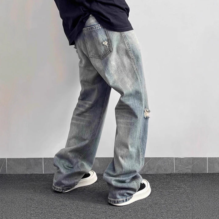 Damen Modische und lässige Baggy-Jeans Drune