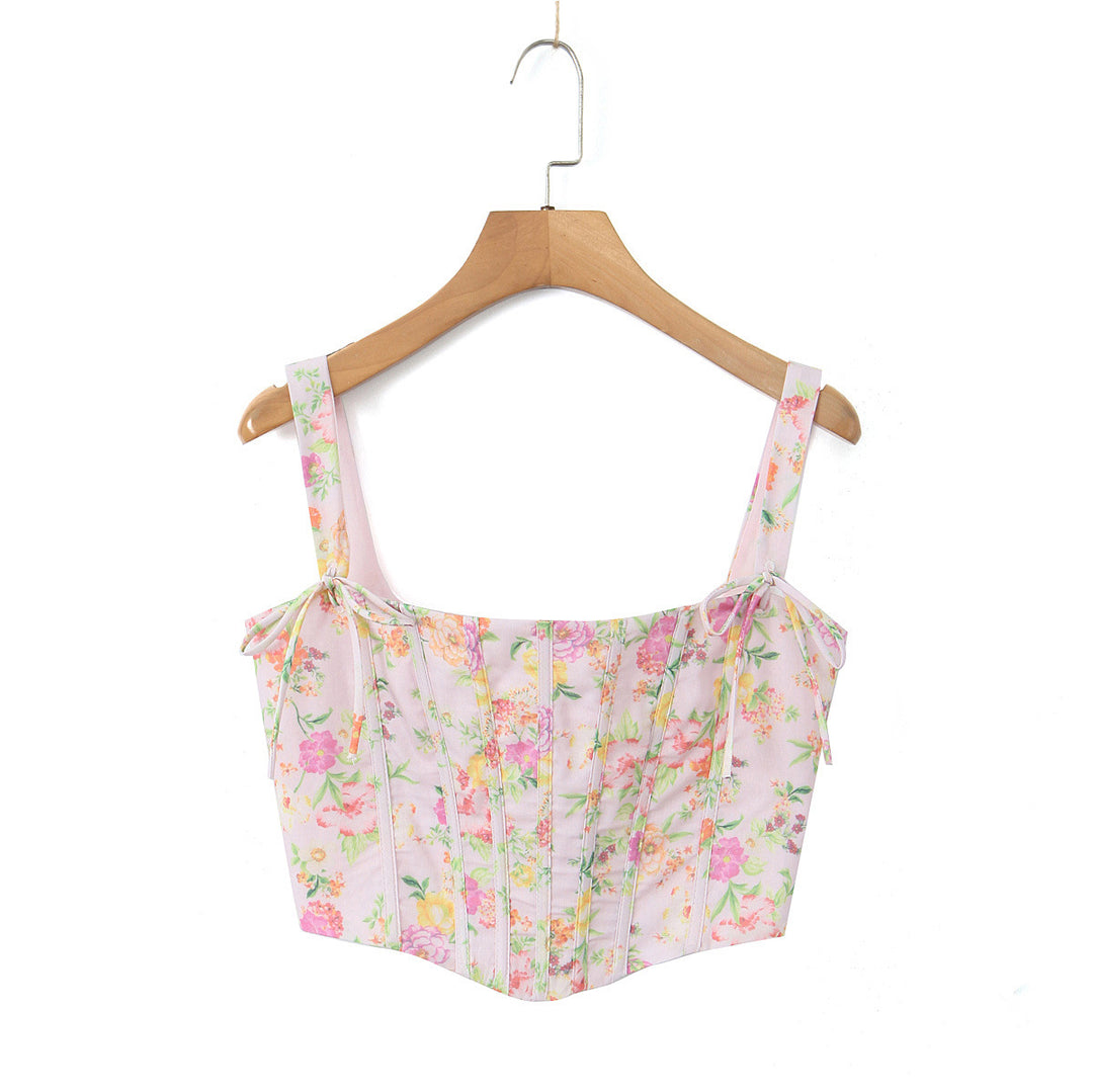 Damen Hochwertiges Maxikleid mit verspieltem Blumenmuster Drune