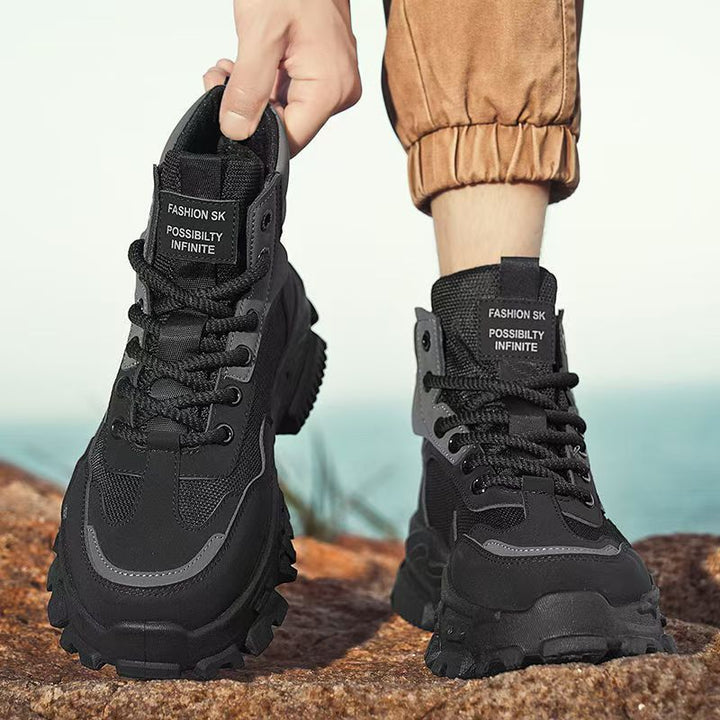 Damen Sportliche High-Top Sneakers mit rutschfester Sohle und stabiler Fersenkonstruktion Drune