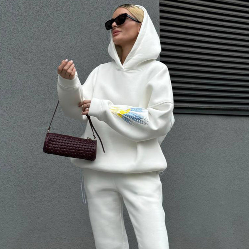 Damen Sportliches Set aus Hoodie und Jogginghose Drune