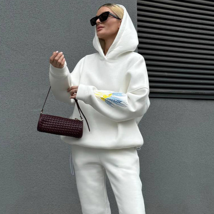 Damen Sportliches Set aus Hoodie und Jogginghose Drune