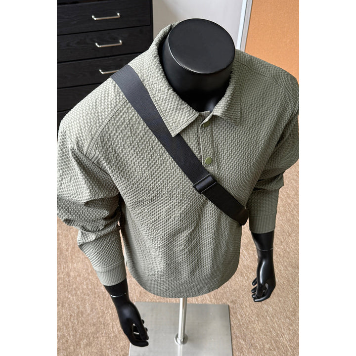 Herren Bequeme und lässige Overshirt Drune