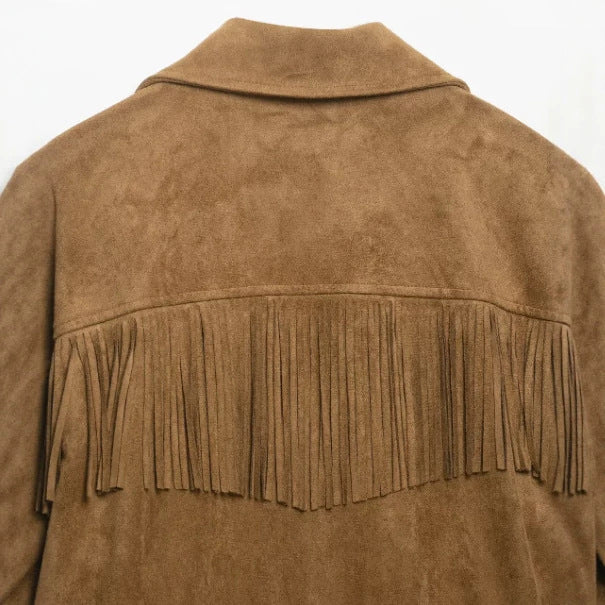 Damen Kurz geschnittene Wollmix-Jacke mit Stehkragen, Reißverschluss und Ballonärmeln Drune