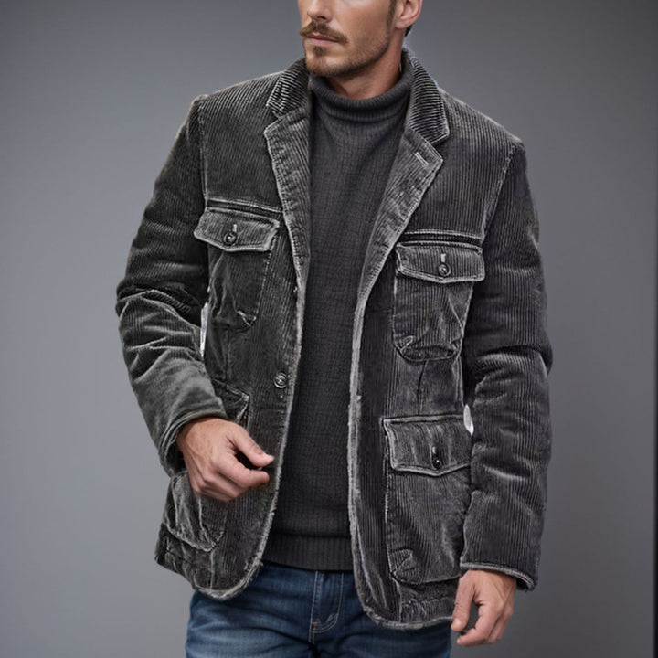Damen modischer Cordblazer mit funktionalen Taschen Drune