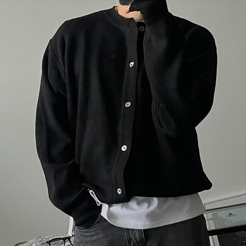 Herren Elegante Knopfleiste Strickjacke Drune