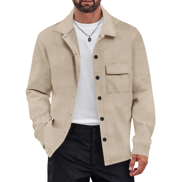 Herren Freizeitjacke mit strukturiertem Design und praktischen Brusttaschen Drune